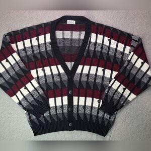 AREA Men's Geometric Cardigan Grampa Clasic USA Made